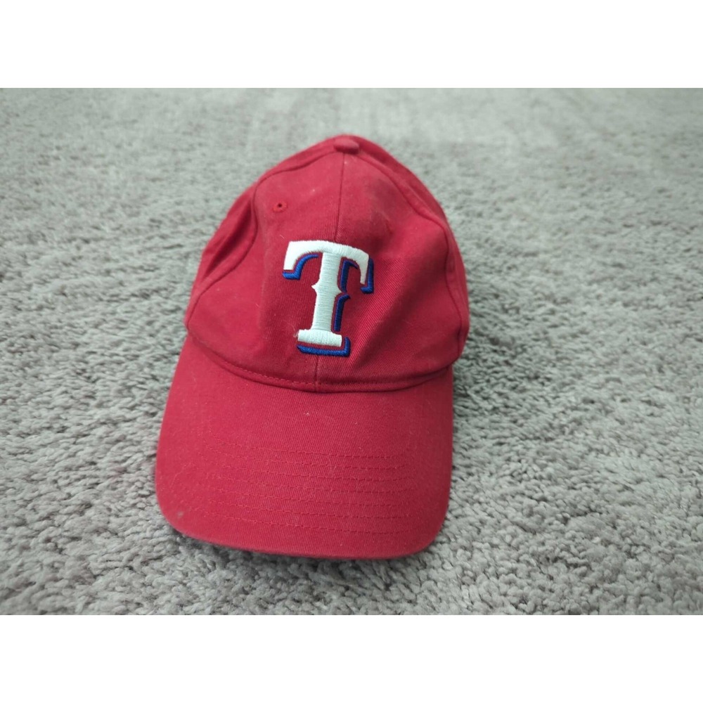 Texas Rangers Baseball Hat Cap Mens Youth MLB '47‎ Red Adjustable Made in Macau